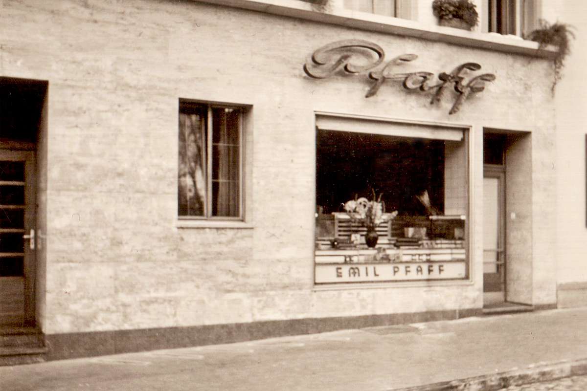 Ladengeschäft 1943 / Fachmetzgerei Pfaff / Bad Säckingen